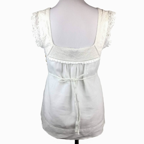 Juicy Couture Linen Crochet Top - Picture 8 of 9